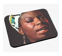 Tapis de Souris Affiche de Vieille Couverture de Livre Nina Simone Roman Gilles Leroy Vintage