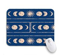 Tapis De Souris Alchimiste Géométrie Sacrée Soleil Et Lune De La Magie Science Tapis De Souris Antidérapant Base en Caoutchouc Antidérapante Bureau Tapis Souris, pour Maison, Jeux, 25 x 30cm
