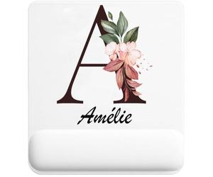 Tapis de Souris Amélie | Tapis Ergonomique 22 × 18 cm Repose-Poignet en Mousse | Bureau Télétravail Études | Cadeau Homme Femme Anniversaire Noël