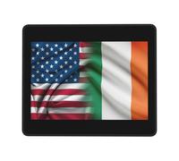 Tapis De Souris American Flag and Irish Flag Mousepad Doux Tapis De Bureau Comfortable sous-Main pour Travail Claviers Table 25X30CM