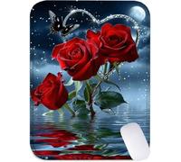 Tapis de Souris Amour Tapis Souri 340x280, Petit sous Main Bureau Rose Mouse Pad Imperméable, Base Antidérapante Lavable la Vitesse et la Précision Améliorées pour PC, Ordinateur, Travail J2-648