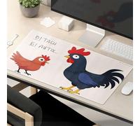 Tapis de souris amusant avec dessin animé de deux poulets, une salope qui dit Autol... Tapis de souris amusant pour bureau