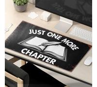 Tapis de souris amusant avec inscription « Just One More Chapter »