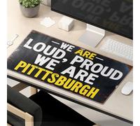 Tapis de souris amusant avec inscription « We Are Loud, Proud We Are Pittsburgh »