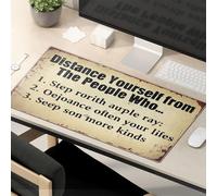 Tapis de souris amusant Distance Yourself From Those Who Tapis de souris Tapis de souris Travail drôle Tapis de souris pour bureau