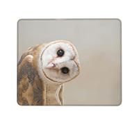 Tapis de souris amusant en forme de chouette, tapis de bureau pour ordinateur portable, base antidérapante, tapis de clavier résistant à l'eau, tapis de bureau pour joueur, bureau et maison