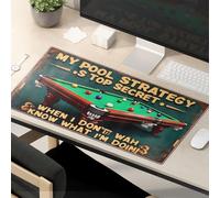 Tapis de souris amusant « My Pool Strategy Is Top Secret When I Don'T Know What I'M Doing. Tapis de souris amusant pour le travail et les accessoires de bureau