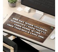Tapis de souris amusant « One Day When Children » - Tapis de souris motivant Kawaii Accessoires de bureau