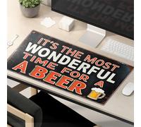 Tapis de souris amusant pour le travail, c'est le moment le plus merveilleux pour une bière. Tapis de souris grand tapis de souris amusant