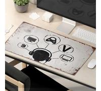 Tapis de souris amusant pour le travail, l'exploration du monde du jeu et du streaming Tapis de souris Kawaii Tapis de souris pour bureau