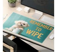 Tapis de souris amusant pour le travail, n'oubliez pas d'effacer : un joli rappel ! Tapis de souris Tapis de souris amusant pour le bureau