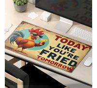 Tapis de souris amusant pour travailler aujourd'hui comme vous êtes frit demain. Tapis de souris amusant pour bureau