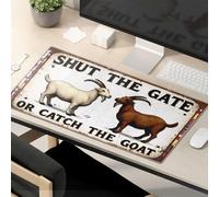Tapis de souris amusant Shut The Gate Or Catch The Goat. Tapis de souris amusant Fournitures de bureau mignon