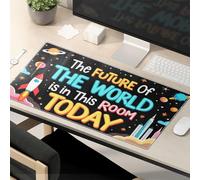Tapis de souris amusant The Future Of The World Is In This Room Today. Tapis de souris motivant Kawaii Accessoires de bureau