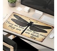 Tapis de souris amusant « Those We Love Don'T Fade Away, They Are Inside Our Hearts ». Tapis de souris pour bureau