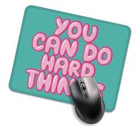 Tapis de souris amusant « You Can Do Hard Things » pour bureau, cadeaux inspirants pour collègue, cadeaux de remonter le moral pour ami, cadeau de nouvel emploi pour étudiant stagiaire, tapis de