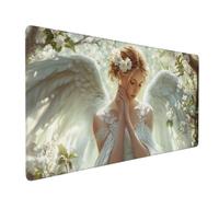 Tapis de Souris Ange 1000x500 mm XXL Tapis Souris Gaming Grand, Mouse Pad Reine sous Main Bureau Imperméable et Base en Caoutchouc Antidérapant pour PC, Ordinateur Portable, Maison, Bureau -MP670