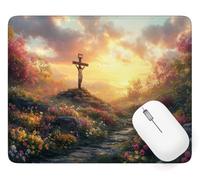 Tapis de Souris Ange Tapis de Souris 340 x 280 mm Bords Cousus, A-2340 | Paysage Mouse Pad Petit, avec Imperméable et Antidérapante Mousepad, pour PC Gamer Bureau Decor, Cadeaux pour Hommes A-2340