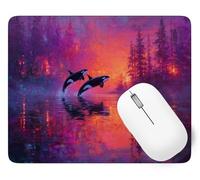 Tapis De Souris Animal Mouse Pad Petit 25 x 21 cm, Dauphin Tapis Souris Gamer, Base en Caoutchouc Imperméable et Antidérapante, Offrez-Vous Une Glisse Ultra-Douce et Un Suivi Optimal Jeux p1j-872