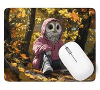 Tapis De Souris Animal Mouse Pad Petit 60 x 40 cm, Hibou Tapis Souris Gamer, Base en Caoutchouc Imperméable et Antidérapante, Offrez-Vous Une Glisse Ultra-Douce et Un Suivi Optimal Jeux p1j-863
