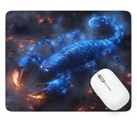Tapis de Souris Animal Tapis de Souris 300 x 250 mm Bords Cousus, A-4483 | Scorpion Mouse Pad Petit, avec Imperméable et Antidérapante Mousepad, pour PC Gamer Bureau Decor, Cadeaux pour Hommes A-4483