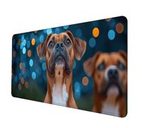 Tapis de Souris Animal Tapis Souris XXL 700 x 300mm, Imperméable Mousepad Chien Motif Bords Cousus Conception Accessoire Bureau Base en Caoutchouc Antidérapant Surface pour Gamer, Bureau -hjw2506T2