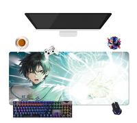 Tapis de Souris Anime Brilliant Healer's New Life in The Shadows | Tapis de Souris Imperméable Extra-Large | Base en Caoutchouc Antidérapante pour PC, Portable, e-Sport (1, 35.4" × 15.7" × 0.12")