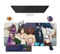 Tapis de Souris Anime Brilliant Healer's New Life in The Shadows | Tapis de Souris Imperméable Extra-Large | Base en Caoutchouc Antidérapante pour PC, Portable, e-Sport (2, 35.4" × 15.7" × 0.12")
