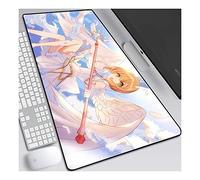 Tapis de Souris Anime Cardcaptor Sakura 800x300mm, Tapis de Souris Clavier, Tapis de Souris de Jeu Professionnel XXL Grand étendu avec Base en Caoutchouc de 3mm d'épaisseur, pour Ordinateur PC, B