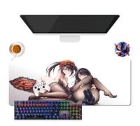 Tapis de Souris Anime Date a Live Tokisaki Kurumi | Tapis de Souris Imperméable Extra-Large | Base en Caoutchouc Antidérapante pour PC, Portable, e-Sport (3, 31.5" × 11.8" × 0.12")