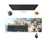 Tapis de Souris Anime Dr.Stone | Tapis Gamer XXL (80 x 30 cm) | Base Antidérapante + Surface Douce | Parfait pour Bureau et Gaming (4)