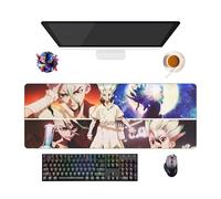 Tapis de Souris Anime Dr.Stone | Tapis Gamer XXL (80 x 30 cm) | Base Antidérapante + Surface Douce | Parfait pour Bureau et Gaming (3)