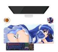 Tapis de Souris Anime Fairy Tail Lucy Erza Wendy Mirajane | Tapis de Souris Imperméable Extra-Large | Base en Caoutchouc Antidérapante pour PC, Portable, e-Sport (5, 31.5" × 11.8" × 0.12")