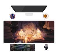 Tapis de Souris Anime Frieren Fern Beyond Journey's End | Tapis Gamer XXL (90 x 40 cm) | Base Antidérapante + Surface Douce | Parfait pour Bureau et Gaming (12)