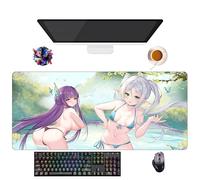 Tapis de Souris Anime Frieren Fern Beyond Journey's End | Tapis Gamer XXL (90 x 40 cm) | Base Antidérapante + Surface Douce | Parfait pour Bureau et Gaming (6)