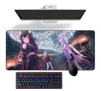 Tapis de souris Anime Hololive Ookami Mio Anime Tapis de bureau Grand tapis de souris en caoutchouc