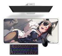 Tapis de souris Anime Hololive Ookami Mio Anime Tapis de bureau Grand tapis de souris en caoutchouc