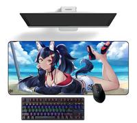 Tapis de souris Anime Hololive Ookami Mio Anime Tapis de bureau Grand tapis de souris en caoutchouc