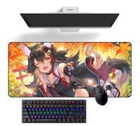 Tapis de souris Anime Hololive Ookami Mio Anime Tapis de bureau Grand tapis de souris en caoutchouc