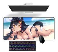 Tapis de souris Anime Hololive Ookami Mio Anime Tapis de bureau Grand tapis de souris en caoutchouc