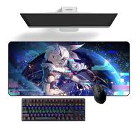 Tapis de souris Anime Honkai : Star Rail Silver Wolf Anime Tapis de bureau Tapis de souris Grand tapis de souris en caoutchouc