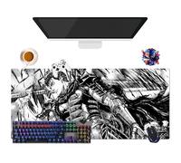 Tapis de Souris Anime Japanese Anime Berserk | Tapis de Souris Imperméable Extra-Large XL (35.4" × 15.7" × 0.12") | Base en Caoutchouc Antidérapante pour PC, Portable, e-Sport | Protection Clavi (6)