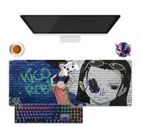 Tapis de Souris Anime One NaMi Nico Robin Piece | Tapis de Souris Lavable Géant XL | Prise Antidérapante + Bordures Renforcées (2, 31.5" × 11.8" × 0.12")