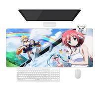 Tapis de Souris Anime Sora no Otoshimono Heaven's Lost Property Ikaros, Tapis Gamer XXL (90 x 40 cm), Base Antidérapante + Surface Douce (c)