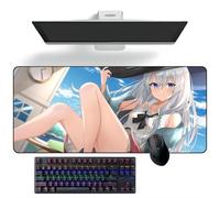 Tapis de souris Anime Sorcière errante : Le voyage d'Elaina Anime Tapis de souris Tapis de souris Tapis de bureau Grand tapis de souris