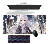 Tapis de souris Anime Sorcière errante : Le voyage d'Elaina Anime Tapis de souris Tapis de souris Tapis de bureau Grand tapis de souris