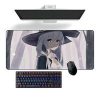 Tapis de souris Anime Sorcière errante : Le voyage d'Elaina Anime Tapis de souris Tapis de souris Tapis de bureau Grand tapis de souris