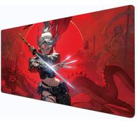 Tapis de souris Anime, tapis de souris XXL - tapis de souris grand gaming - bords cousus - clavier antidérapant - lavable - convient pour les jeux, le bureau, les claviers d'ordinateur(800×300MM
