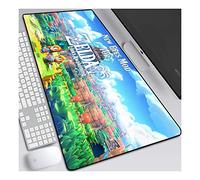 Tapis de Souris Anime The Legend of Zelda 800 x 300 mm, Tapis de Souris Clavier, Tapis de Souris de Jeu Professionnel XXL Grand étendu, pour Ordinateur PC, P