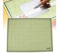 Tapis de Souris Antidérapant A2 pour Outils d'Artisanat, pour Couper, écrire, Dessiner, Graver, Sceau, Artisanat Fait à la Main, Gabarit, Pliable, Coupe Portable (Vert matcha)
